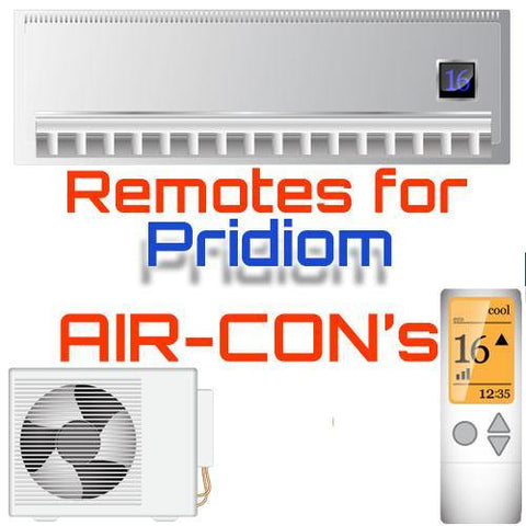 AC Remote for Pridiom ✅ - China Air Conditioner Remotes :: Cheapest AC Remote Solutions