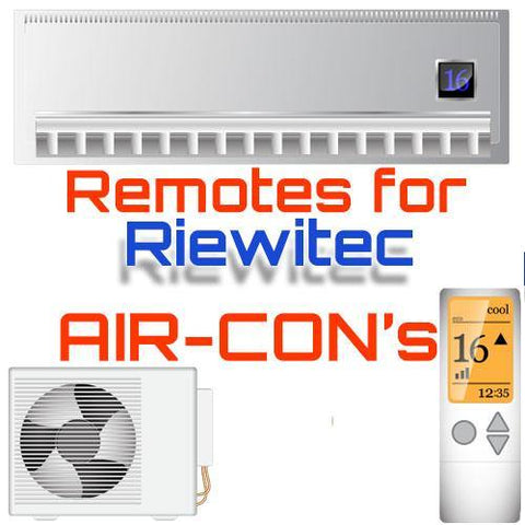 AC Remote for Riewitec ✅ - China Air Conditioner Remotes :: Cheapest AC Remote Solutions