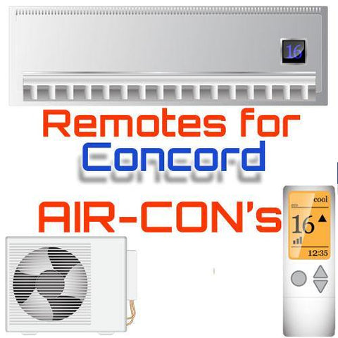 AC Remote for Concord ✅ - China Air Conditioner Remotes :: Cheapest AC Remote Solutions
