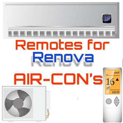 AC Remote for Renova ✅ - China Air Conditioner Remotes :: Cheapest AC Remote Solutions