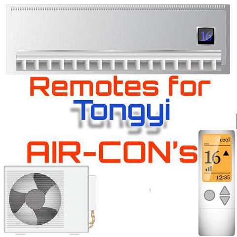 AC Remote for Tongyi ✅ - China Air Conditioner Remotes :: Cheapest AC Remote Solutions