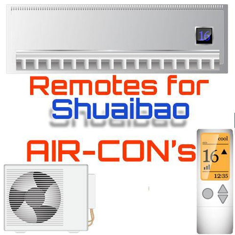 AC Remote for Shuaibao ✅ - China Air Conditioner Remotes :: Cheapest AC Remote Solutions