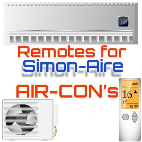 AC Remote for Simon-Aire ✅ - China Air Conditioner Remotes :: Cheapest AC Remote Solutions