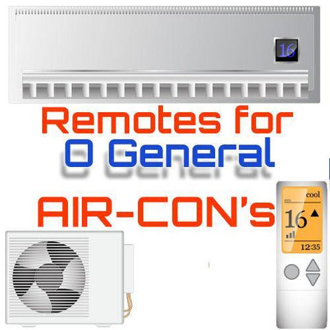 AC Remote for O General ✅ - China Air Conditioner Remotes :: Cheapest AC Remote Solutions
