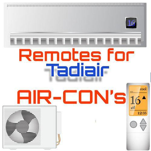AC Remote for Tadiair ✅ - China Air Conditioner Remotes :: Cheapest AC Remote Solutions
