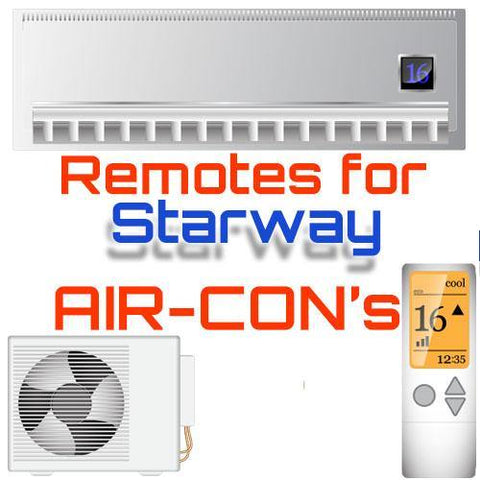 AC Remote for Starway ✅ - China Air Conditioner Remotes :: Cheapest AC Remote Solutions