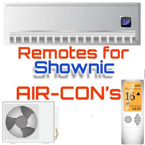 AC Remote for Shownic ✅ - China Air Conditioner Remotes :: Cheapest AC Remote Solutions
