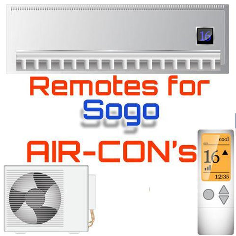 AC Remote for Sogo ✅ - China Air Conditioner Remotes :: Cheapest AC Remote Solutions
