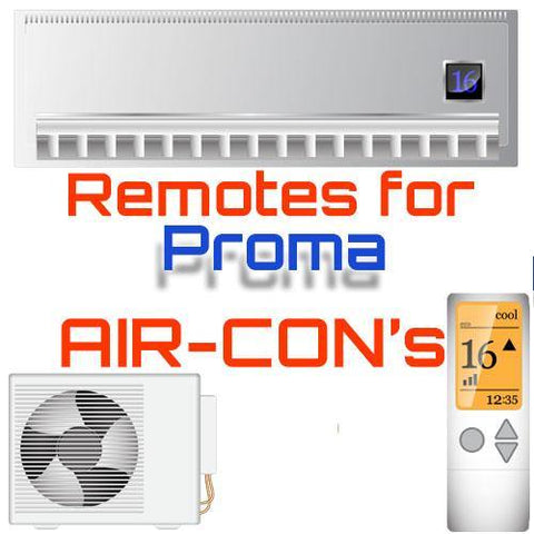 AC Remote for Proma ✅ - China Air Conditioner Remotes :: Cheapest AC Remote Solutions