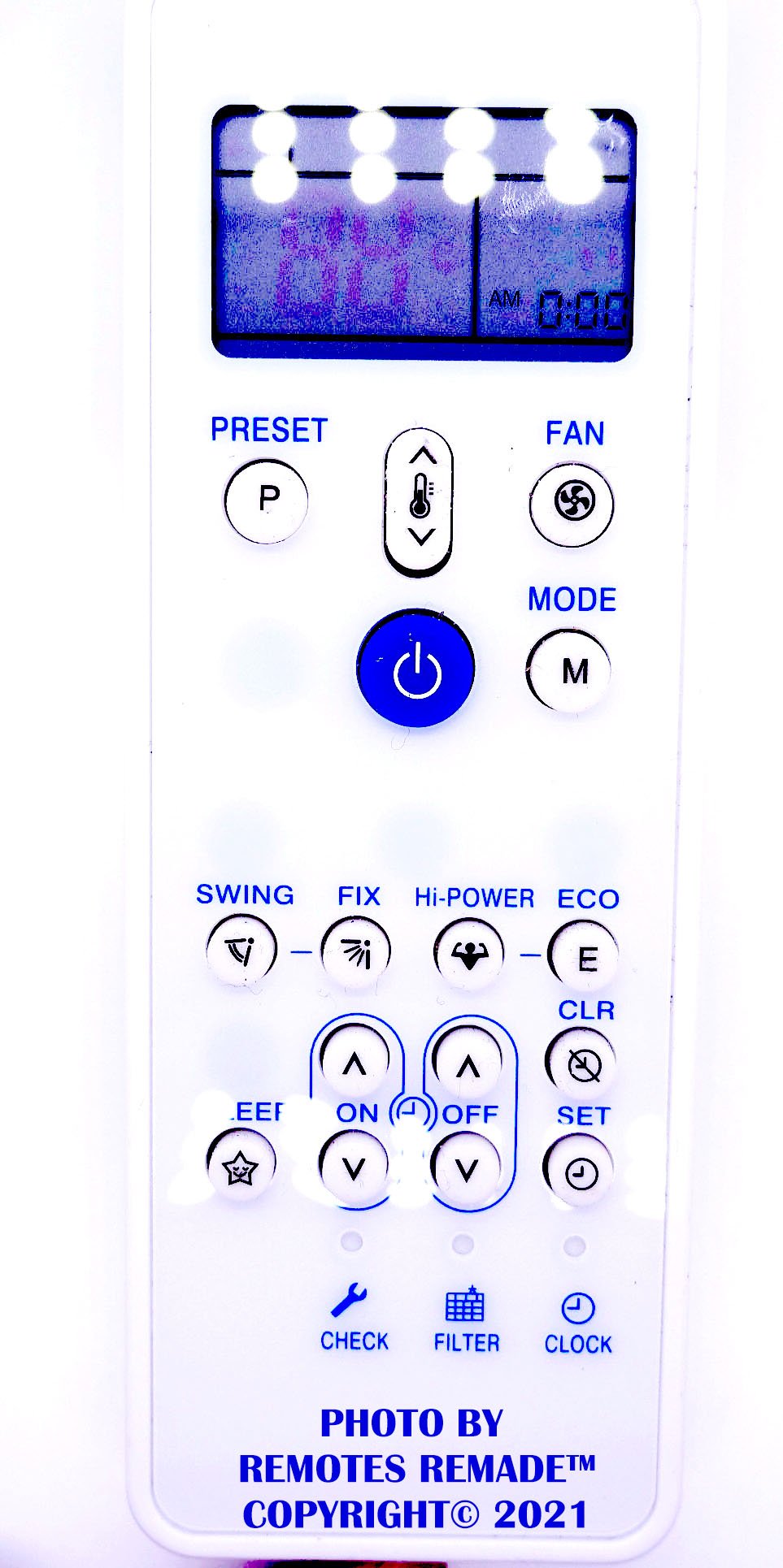 Air Con (A/C) Remote Controller for Carrier Air Conditioner Controls