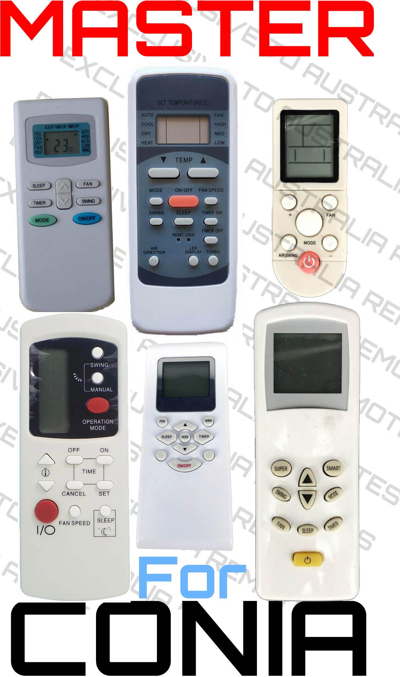 Master Universal Air Conditioner Remote for CONIA - China Air Conditioner Remotes :: Cheapest AC Remote Solutions