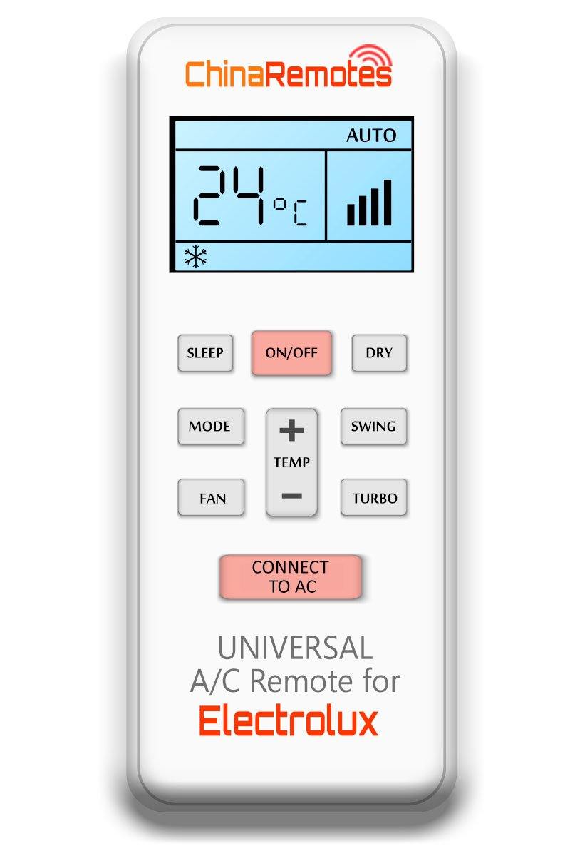 Universal Air Conditioner Remote for Electrolux AC Remote Including Electrolux Split System Remote & Electrolux Window Air Con and Electrolux Portable AC remotes