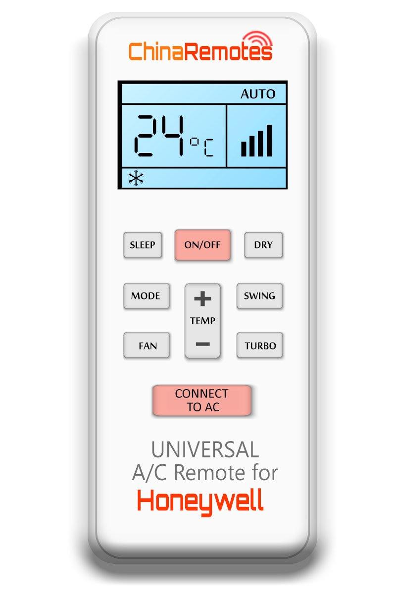 Universal Air Conditioner Remote for Honeywell AC Remote Including Honeywell Split System Remote & Honeywell Window Air Con and Honeywell Portable AC remotes