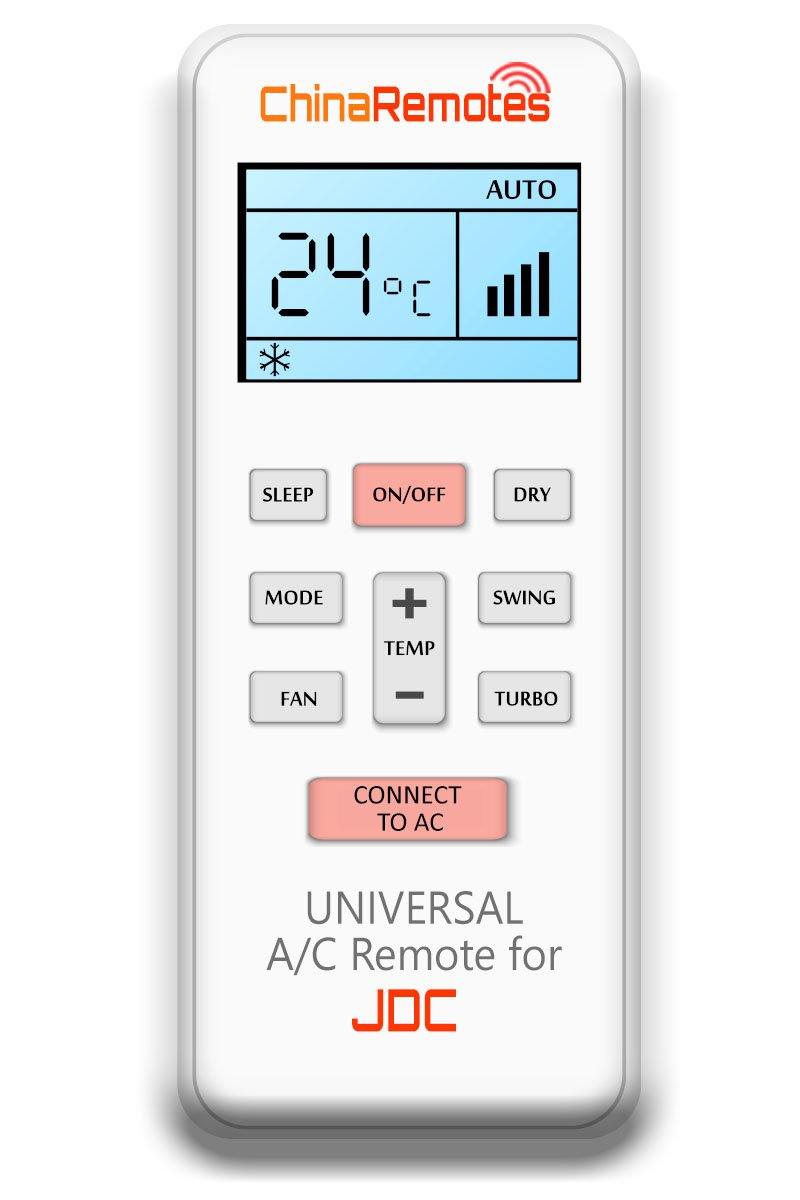 Air Conditioner Remote for JDC Aircon Remotes for JDC AC's - For portable JDC and Split System JDC Air Cons