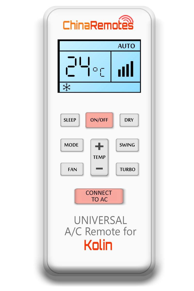Brand New Universal Air Conditioner Remote for Kolin Air Conditioners. Including Window Kolin Air Conditioners, Portable Kolin air conditioner Remotes & Split system Kolin air conditioner Remotes.✅