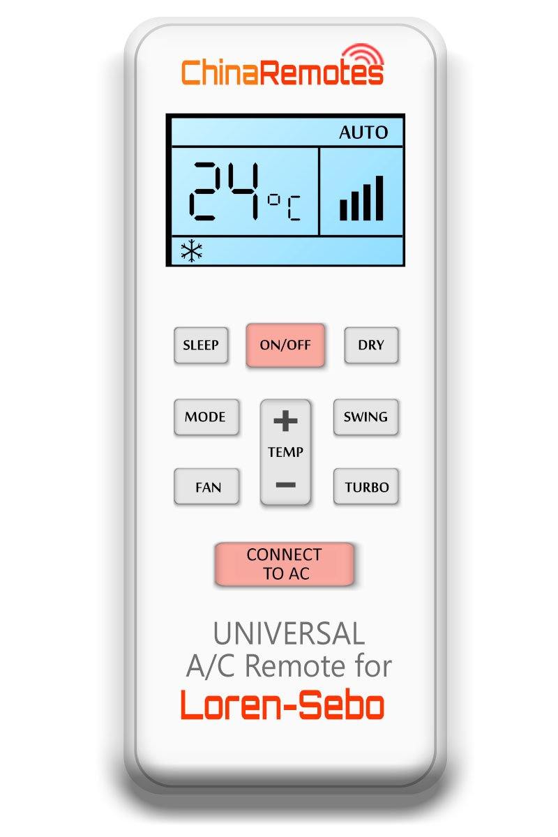 Universal Air Conditioner Remote for Loren-Sebo ✅ - China Air Conditioner Remotes :: Cheapest AC Remote Solutions