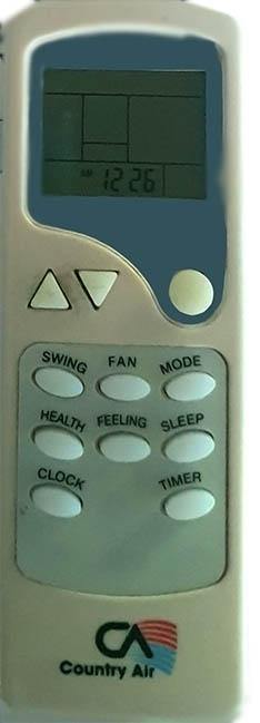 Replacement Air Conditioner Remote for Country Air Model:ASW - China Air Conditioner Remotes :: Cheapest AC Remote Solutions